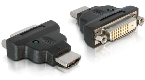 DeLOCK Adapter HDMI / DVI HDMI M DVI 25-pin FM Black (65020)