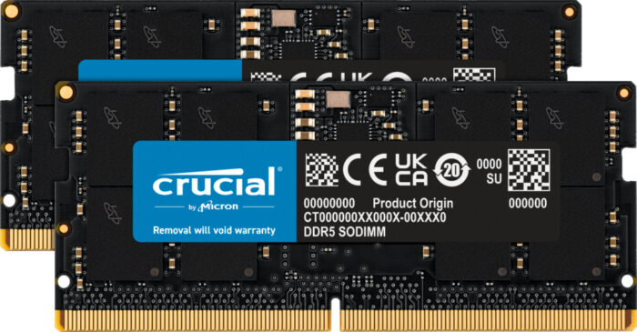 Crucial CT2K16G56C46S5 memory module 32 GB 2 x 16 GB DDR5 5600 MHz ECC (CT2K16G56C46S5)