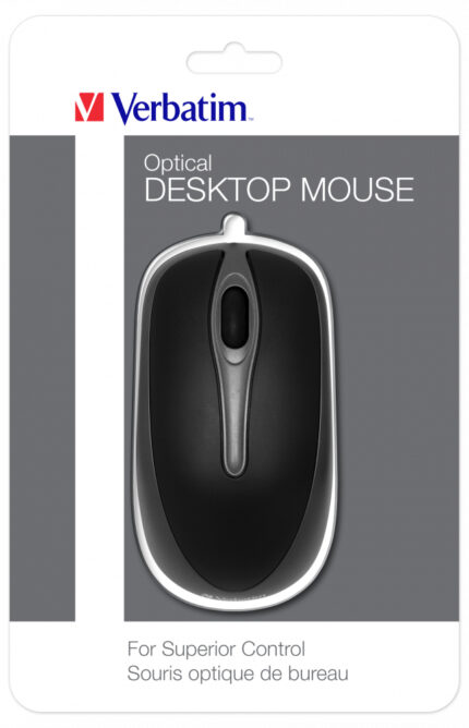 Verbatim 49019 mouse Ambidextrous USB Type-A Optical 1000 DPI