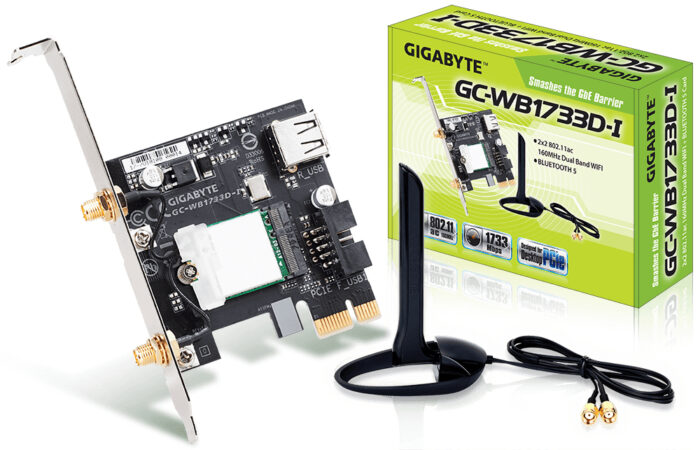 Gigabyte GC-WB1733D-I network card Internal WLAN / Bluetooth 1733 Mbit/s (GC-WB1733D-I)