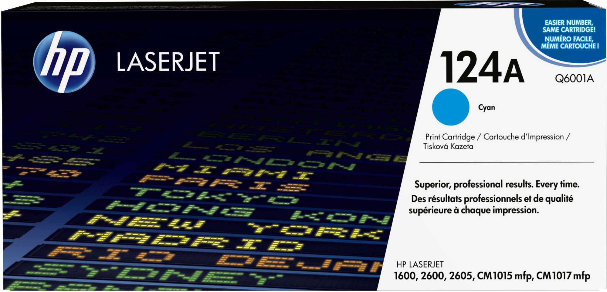 tDl0vibcuUeVRgrnDiLnLA.c-r.jpg HP 124A Toner cartridge cyan, 2K pages/5% for HP Color LaserJet 2600 (Q6001A)