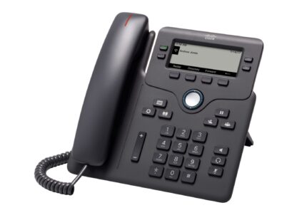 Cisco IP Phone 6841 with Multi-Platform Phone Firmware, 3.5-inch Greyscale Display, Regional Power Adapter Included, 4 SIP Registrations (CP-6841-3PW-UK-K9=) (CP-6841-3PW-UK-K9=)