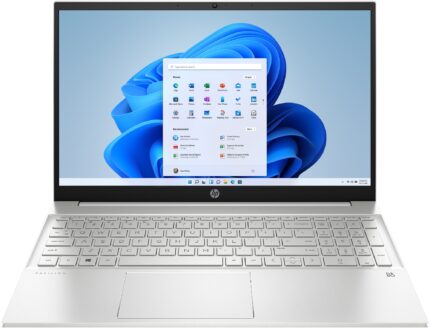 HP Pavilion 15-eh2000na Laptop 39.6 cm (15.6") Touchscreen Full HD AMD Ryzen 5 5625U 8 GB DDR4-SDRAM 256 GB SSD Wi-Fi 5 (802.11ac) Windows 11 Home Silver (6A2N7EA#ABU)