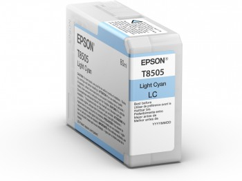 Epson/T8505 Ink cartridge light cyan 80ml for Epson SC-P 800 (C13T850500)