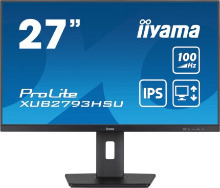 iiyama ProLite computer monitor 68.6 cm (27") 1920 x 1080 pixels Full HD LED Black (XUB2793HSU-B6)