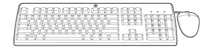 HPE 631344-B21 keyboard Mouse included USB QWERTY UK English Black (631344-B21)