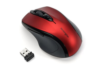 Kensington Pro Fit Wireless Mouse - Mid Size - Ruby Red (K72422WW)