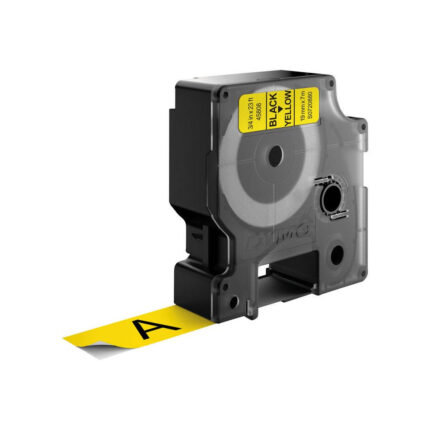Dymo 45808/S0720880 DirectLabel-etikettes black on yellow 19mm x 7m for Dymo D1 6-19mm/24mm/400 Duo (S0720880)