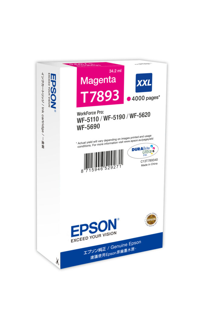 wD99gDOR6EqauqPxRdEEsg.c-r.jpg Epson/T7893XXL Ink cartridge magenta extra High-Capacity XXL, 4K pages 34.2ml for Epson WF 5110 (C13T789340)