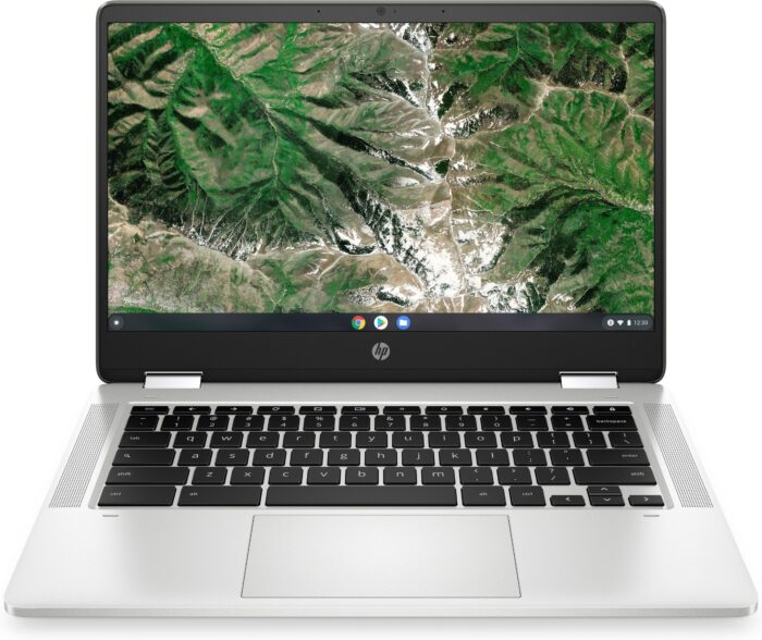 HP Chromebook x360 14a-ca0010na Intel Pentium Silver N5030 35.6 cm (14") Touchscreen Full HD 4 GB LPDDR4-SDRAM 128 GB eMMC Wi-Fi 5 (802.11ac) ChromeOS Silver (8B9S1EA#ABU)