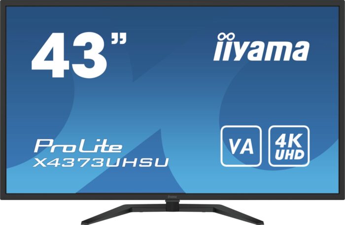 iiyama ProLite X4373UHSU-B1 computer monitor 108 cm (42.5") 3840 x 2160 pixels 4K Ultra HD Black (X4373UHSU-B1)