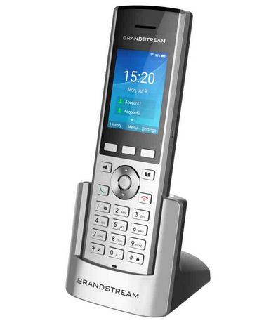 Grandstream Networks IP phone Black, Silver 2 lines LCD Wi-Fi (WP820)