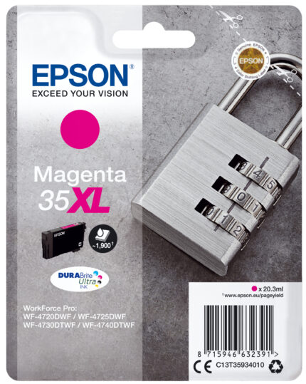 Epson C13T35934010/35XL Ink cartridge magenta high-capacity, 1.9K pages 20,3ml for Epson WF-4720 (C13T35934010)