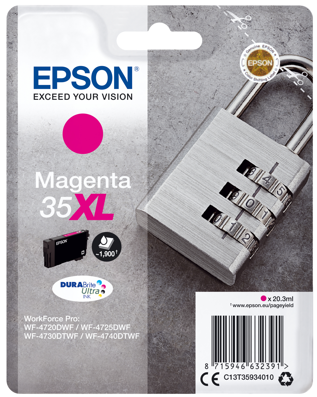 wzRCWjauqUavm8KOqNeQfQ.c-r.jpg Epson C13T35934010/35XL Ink cartridge magenta high-capacity, 1.9K pages 20,3ml for Epson WF-4720 (C13T35934010)
