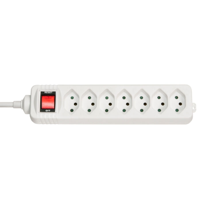 Lindy 73168 power extension 7 AC outlet(s) Indoor White