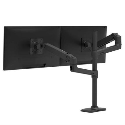 Ergotron LX Series LX Dual Stacking Arm, Tall Pole, Matte Black 101.6 cm (40") Desk (45-509-224)