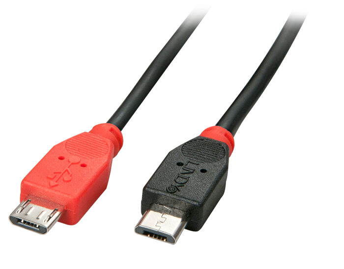 Lindy 0.5m USB 2.0 Type Micro-B to Micro-B OTG Cable