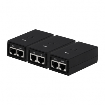 Ubiquiti 3-Pack 24V Gigabit POE Power Adapter - POE-24-12W-G (3 Pieces Kit)