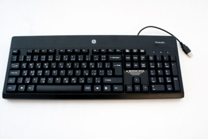 HP keyboard USB QWERTY Swedish Black (724720-101)