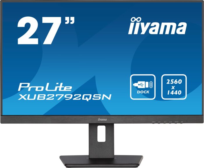 iiyama ProLite computer monitor 68.6 cm (27") 2560 x 1440 pixels Wide Quad HD LED Black (XUB2792QSN-B5)