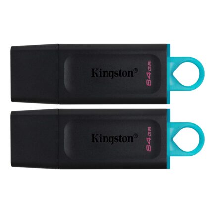 Kingston DataTraveler Exodia (Black + Teal) 2 Pieces - USB 3.2 Flash Drive (DTX/64GB-2P)