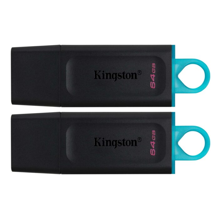 Kingston DataTraveler Exodia (Black + Teal) 2 Pieces - USB 3.2 Flash Drive (DTX/64GB-2P)