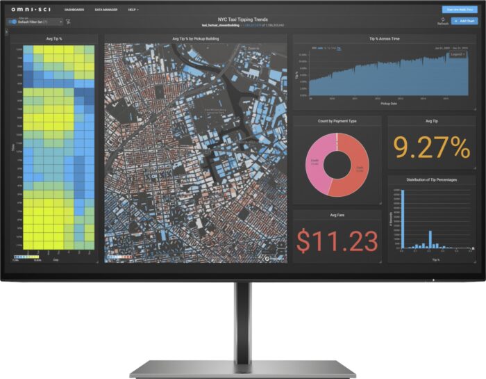 HP Z24f G3 computer monitor 60.5 cm (23.8") 1920 x 1080 pixels Full HD Silver (3G828AA#ABB)