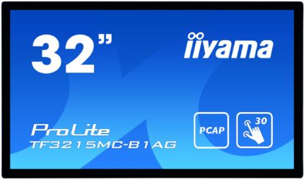 iiyama ProLite TF3215MC-B1AG computer monitor 81.3 cm (32") 1920 x 1080 pixels Full HD LED Touchscreen Kiosk Black (TF3215MC-B1AG)