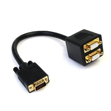 StarTech.com 1 ft VGA to 2x VGA Video Splitter Cable ?? M/F