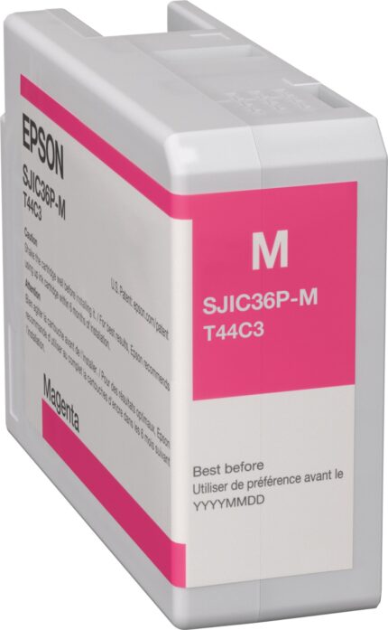 Epson C13T44C340/SJIC-36-P-M Ink cartridge magenta 80ml for Epson ColorWorks C 6000 (C13T44C340)