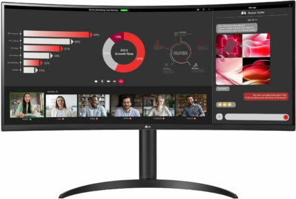 LG UW 34WR55QC-B.AEU computer monitor 86.4 cm (34") 3440 x 1440 pixels Wide Quad HD LED Black