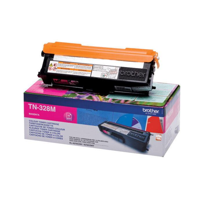 Brother TN-328M Toner magenta extra High-Capacity, 6K pages ISO/IEC 19798 for Brother HL-4570 (TN328M) - Image 1