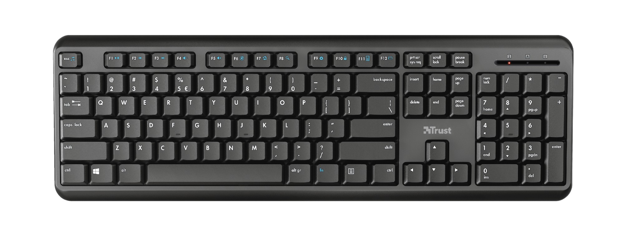 101413723_0339466033 Trust 24617 Ody keyboard Office RF Wireless QWERTY UK English Black