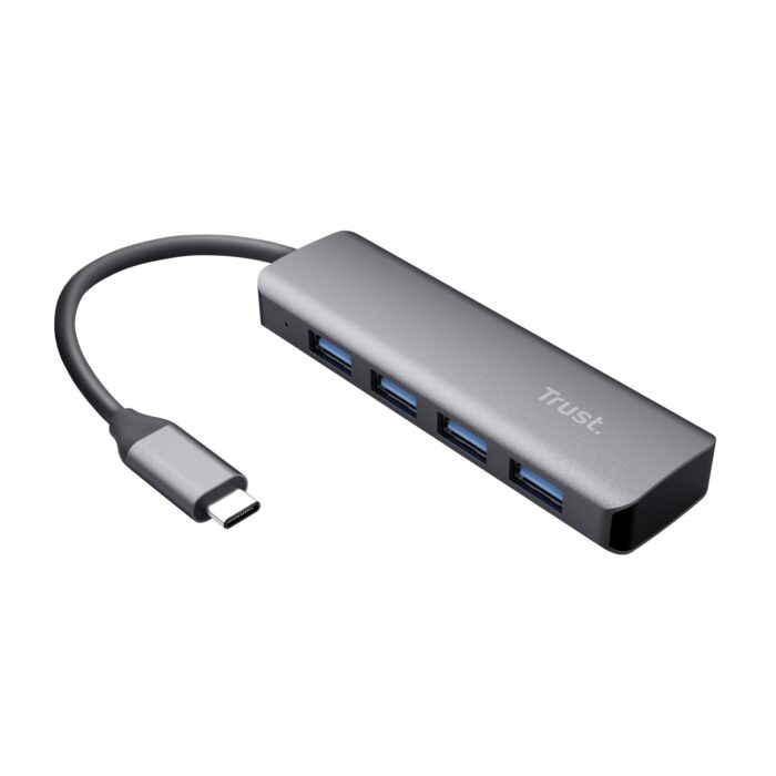 Trust 23328 interface hub USB 3.2 Gen 1 (3.1 Gen 1) Type-A 5000 Mbit/s Grey