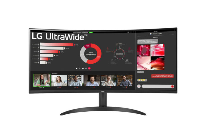 LG 34WR50QC-B computer monitor 86.4 cm (34") 3440 x 1440 pixels Quad HD LCD Black(34WR50QC-B.AEK)