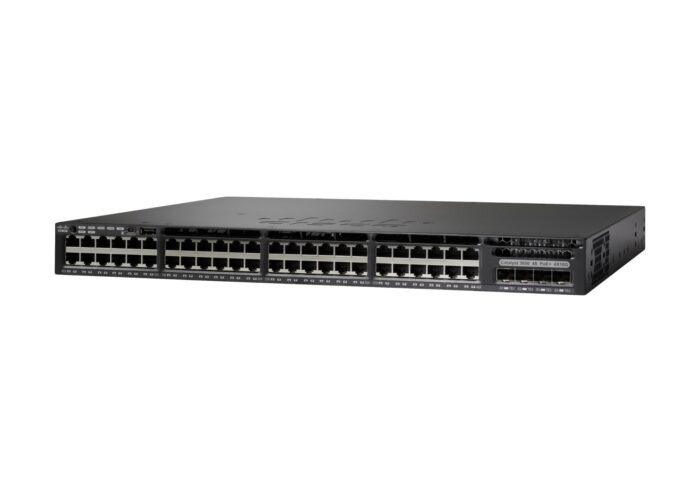 Cisco Catalyst 3650-48PS-S Network Switch, 48 Gigabit Ethernet (GbE) PoE+ Ports(WS-C3650-48PS-S)