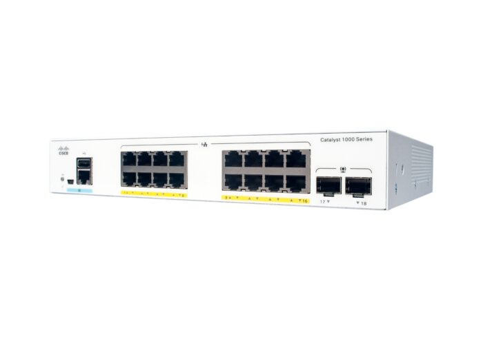 Cisco Catalyst 1000-16T-2G-L Network Switch, 16 Gigabit Ethernet (GbE) Ports(C1000-16T-2G-L)