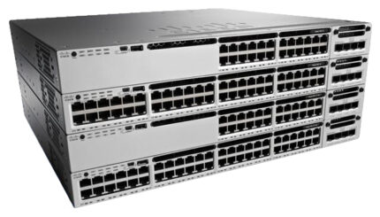 Cisco Catalyst WS-C3850-24P-E network switch Managed Power over Ethernet (PoE) Black, Grey