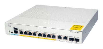 Cisco Catalyst 1000-8FP-2G-L Network Switch, 8 Gigabit Ethernet (GbE) PoE+ Ports(C1000-8FP-2G-L)