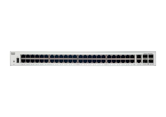 Cisco Catalyst 1000-48T-4G-L Network Switch, 48 Gigabit Ethernet (GbE) Ports(C1000-48T-4G-L)