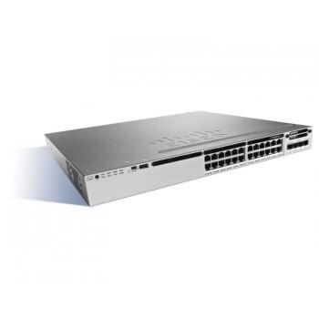 Cisco Catalyst WS-C3850-24T-E network switch Managed Black, Grey