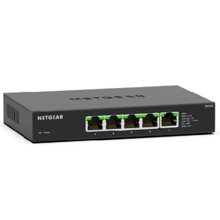 NETGEAR MS305 5-Port Unmanaged Desktop 2.5-Gigabit Switch(MS305-100EUS)