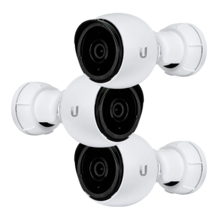 Ubiquiti UVC-G4-BULLET UniFi Protect HD PoE Bullet IP Camera, Three Pack Night Vision & Audio (4 MP) - UVC-G4-BULLET-3