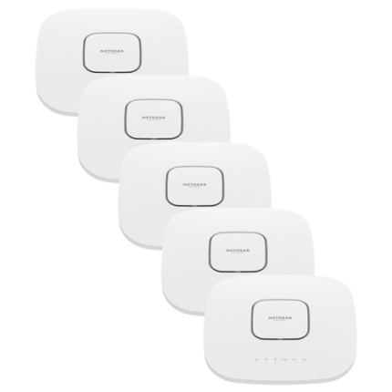 NETGEAR WAX630 Tri-Band WiFi 6 PoE Access Point, Five Pack (6Gbps AX)(WAX630-5)