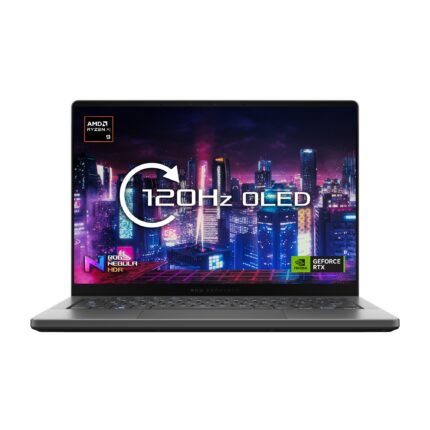 ASUS ROG Zephyrus G14 GA403UI-QS060W Laptop 35.6 cm (14") 3K AMD Ryzen 9 8945HS 32 GB LPDDR5x 1 TB SSD NVIDIA GeForce RTX 4070 Wi-Fi 6E Windows 11 Home Black, Grey (GA403UI-QS060W)