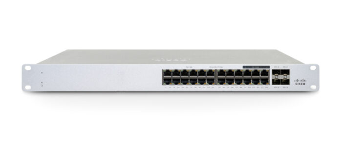 Cisco Meraki MS130-24P Managed L2 Gigabit Ethernet (10/100/1000) Power over Ethernet (PoE) 1U White(MS130-24P-HW)