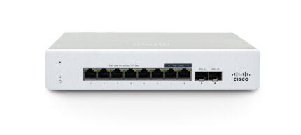 Cisco Meraki MS130 compact Managed Gigabit Ethernet (10/100/1000) Power over Ethernet (PoE) 1U Aluminium(MS130-8P-HW)