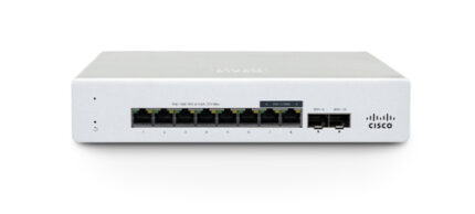 Cisco MS130-8P-I - Switch - Managed - 8 x 10/100/1000 (PoE+) + 2 x Gigabit SFP - desktop, wall-mountable - PoE+ (120 W)(MS130-8P-I-HW)