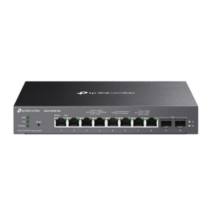 TP-Link Omada 8-Port 2.5GBASE-T and 2-Port 10GE SFP+ Smart Switch with 8-Port PoE+(SG2210XMP-M2)