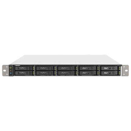 QNAP TS-h1090FU NAS Rack (1U) Ethernet LAN Black, Grey 7232P(TS-h1090FU-7232P-64G)